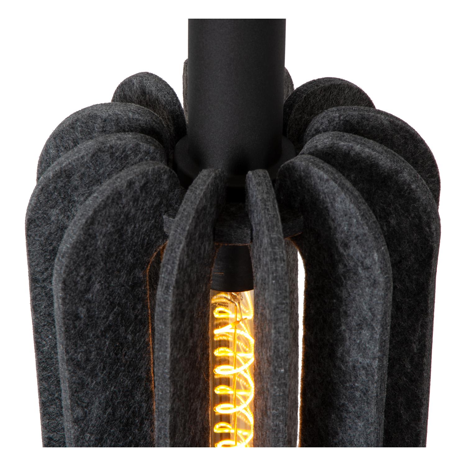 RAFAL - Hanglamp - Ø 20 cm - 1xE27 - Grijs