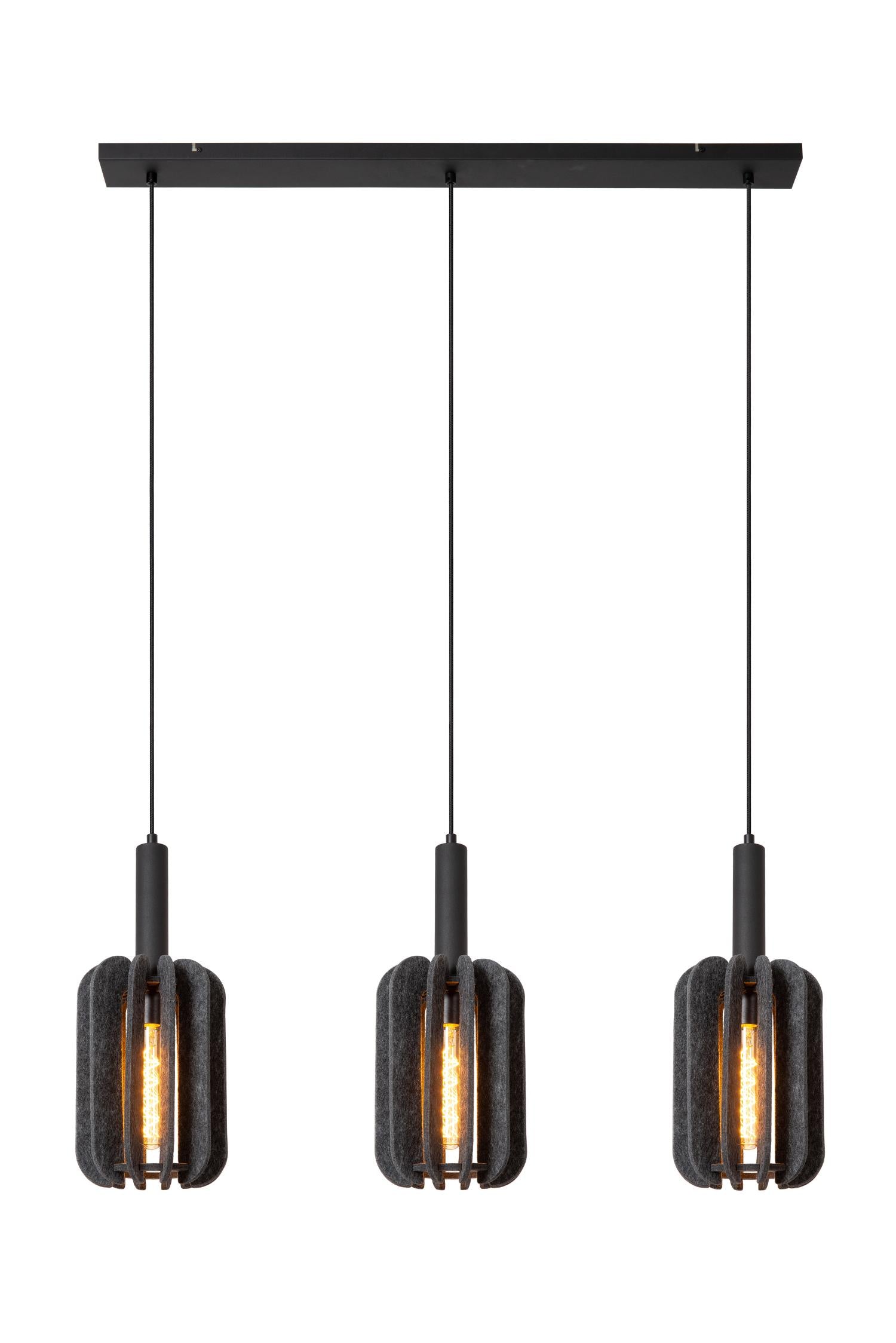 RAFAL - Pendant light - 3xE27 - Grey