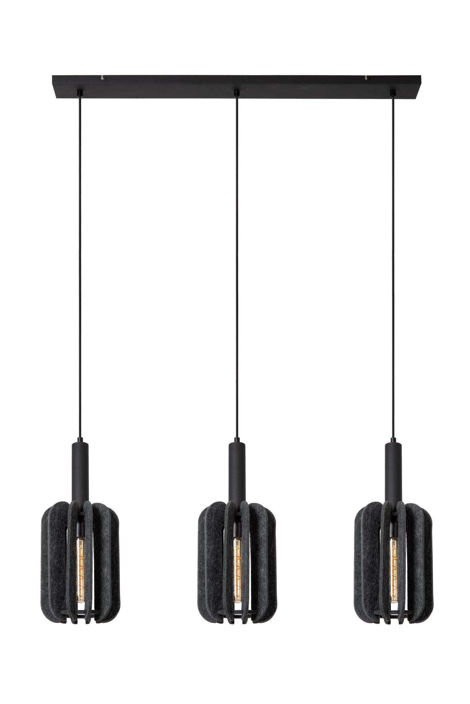 RAFAL - Pendant light - 3xE27 - Grey