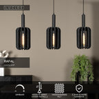 RAFAL - Pendant light - 3xE27 - Grey