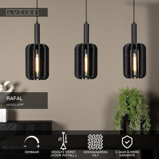RAFAL - Pendant light - 3xE27 - Grey