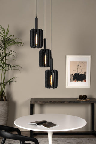 RAFAL - Suspension - Ø 50 cm - 3xE27 - Gris