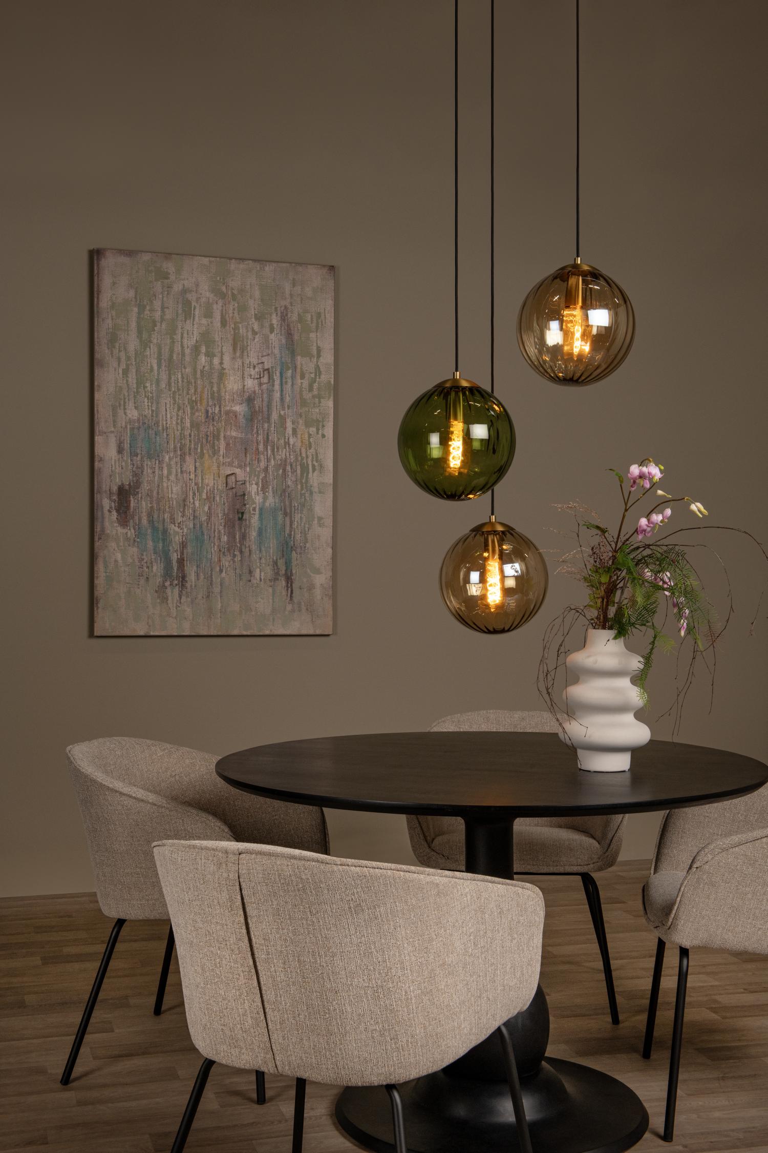 MONSARAZ - Suspension - Ø 35 cm - 3xE27 - Vert