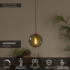 MONSARAZ - Suspension - Ø 25 cm - 1xE27 - Vert