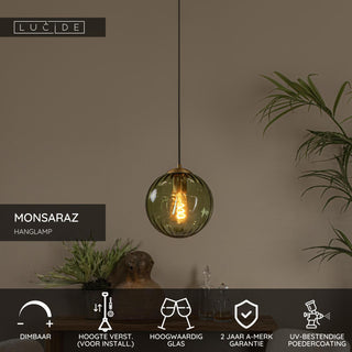 MONSARAZ - Suspension - Ø 25 cm - 1xE27 - Vert