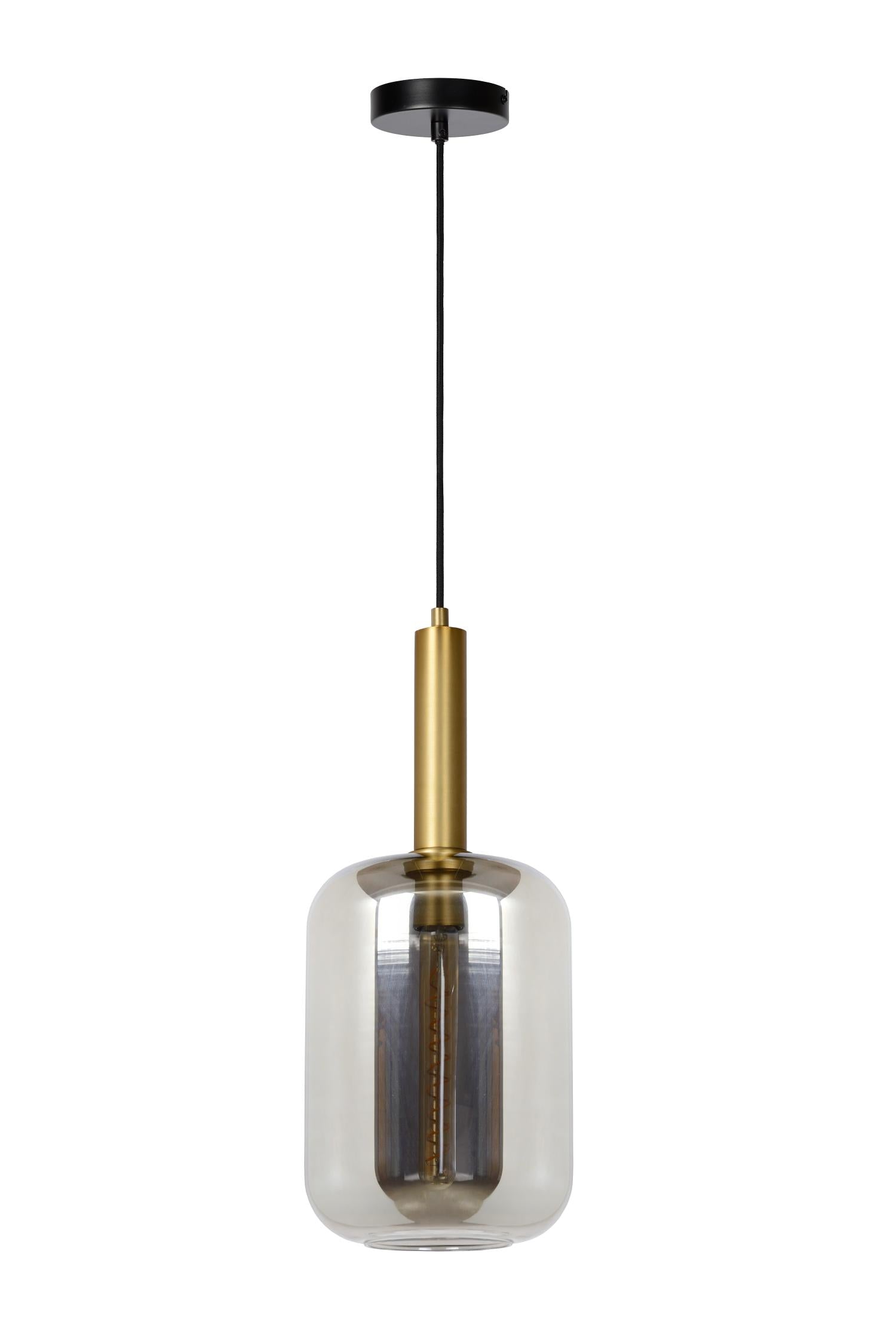 JOANET - Hanglamp - Ø 22 cm - 1xE27 - Fumé