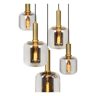 JOANET - Hanglamp - Ø 66 cm - 5xE27 - Fumé