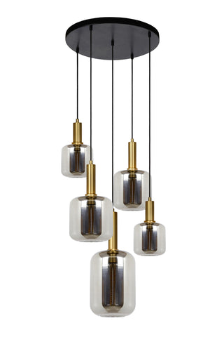 JOANET - Hanglamp - Ø 66 cm - 5xE27 - Fumé