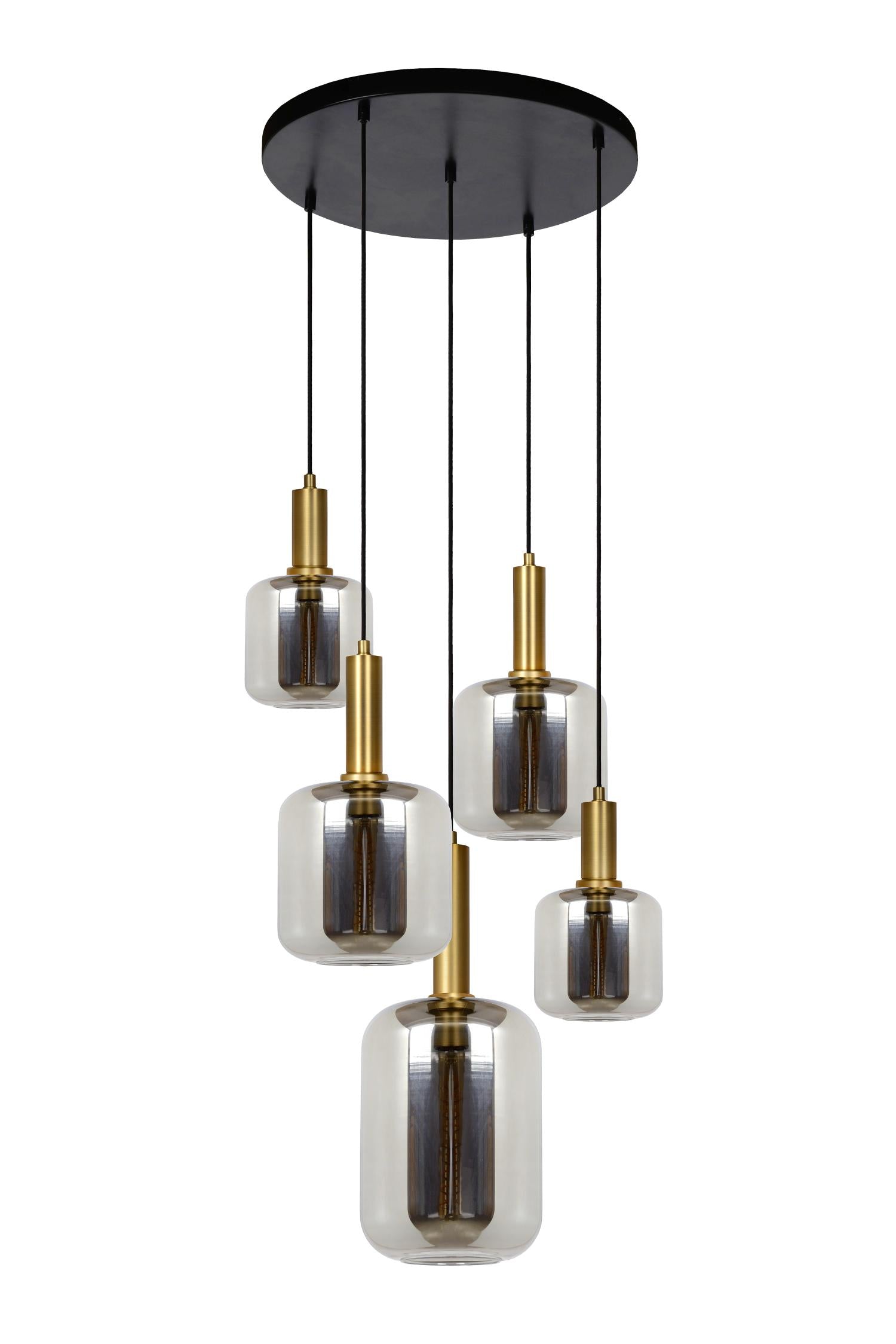 JOANET - Hanglamp - Ø 66 cm - 5xE27 - Fumé