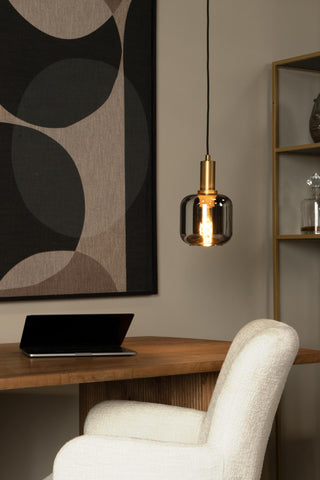 JOANET - Hanglamp - Ø 16 cm - 1xE27 - Fumé