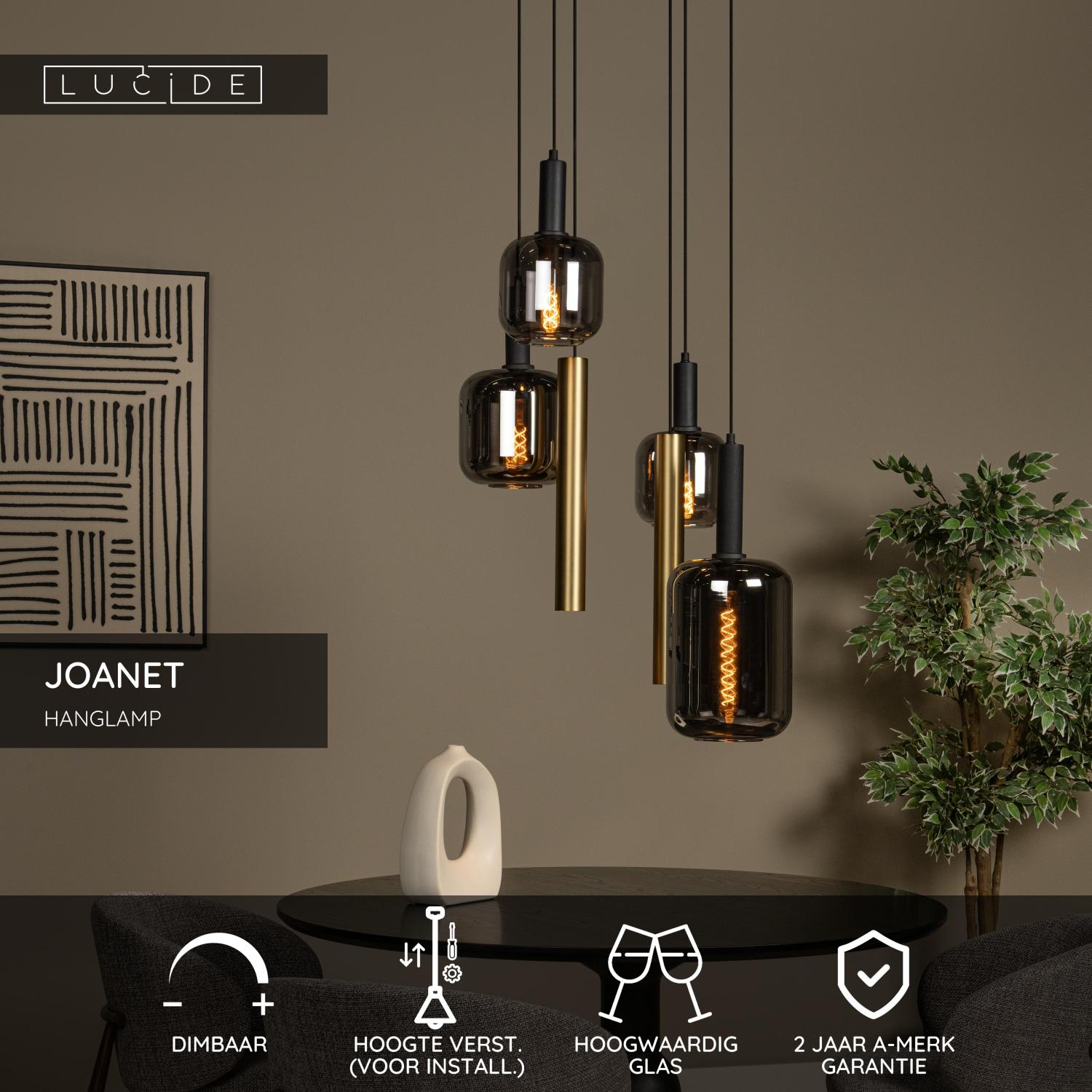 JOANET - Suspension - Ø 65 cm - 4xE27 - Laiton