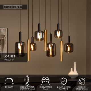 JOANET - Suspension - 6xE27 - Laiton