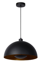 SIEMON - Pendant light - Ø 40 cm - 1xE27 - Black