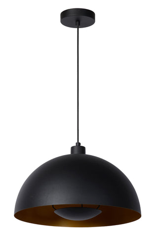 SIEMON - Pendant light - Ø 40 cm - 1xE27 - Black