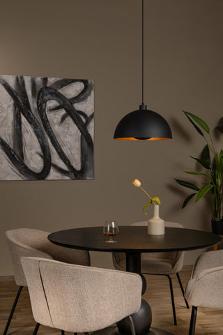 SIEMON - Pendant light - Ø 40 cm - 1xE27 - Black