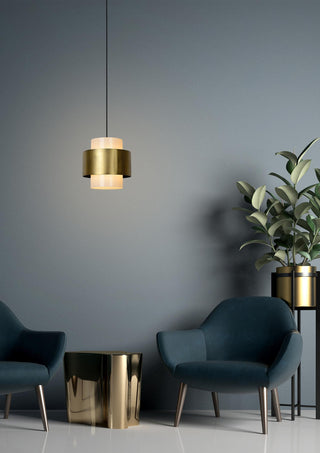 FIRMIN - Hanglamp - Ø 30 cm - 1xE27 - Mat Goud / Messing