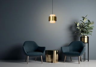 FIRMIN - Hanglamp - Ø 30 cm - 1xE27 - Mat Goud / Messing