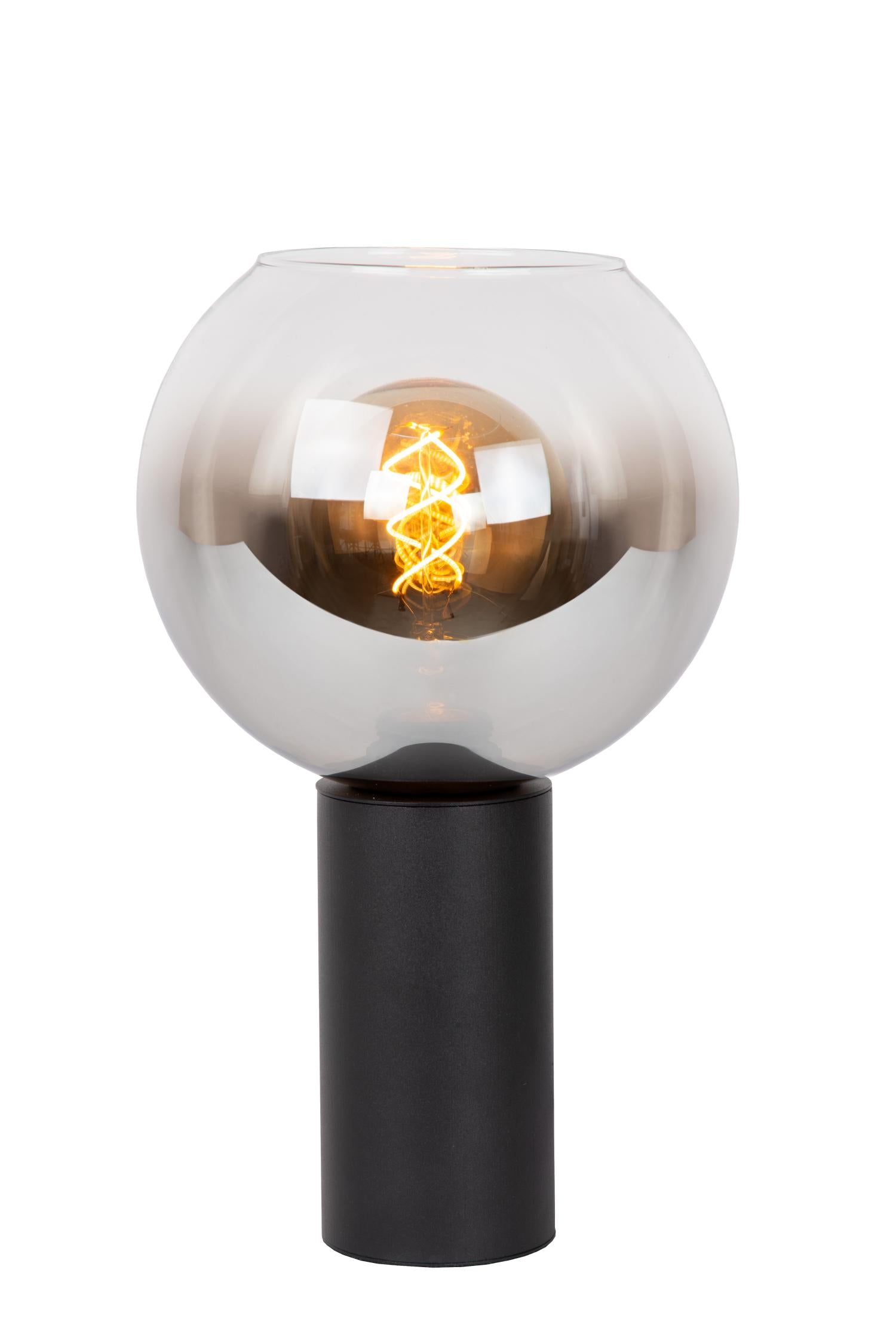 MARIUS - Tafellamp - Ø 20 cm - 1xE27 - Zwart