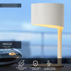 KNULLE - Tafellamp - Ø 15 cm - 1xE14 - Wit