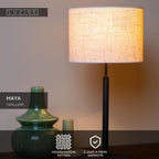 MAYA - Tafellamp - Ø 26 cm - 1xE27 - Beige
