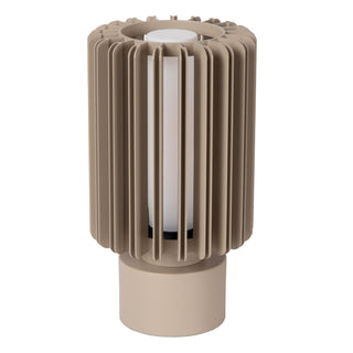 LAMBRES - Tafellamp - Ø 15 cm - 1xE27 - Taupe