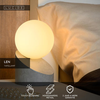 LEN - Lampe de table - Ø 10 cm - 1xG9 - Gris