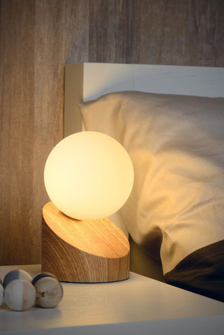 LEN - Tafellamp - Ø 10 cm - 1xG9 - Lichte houtlook