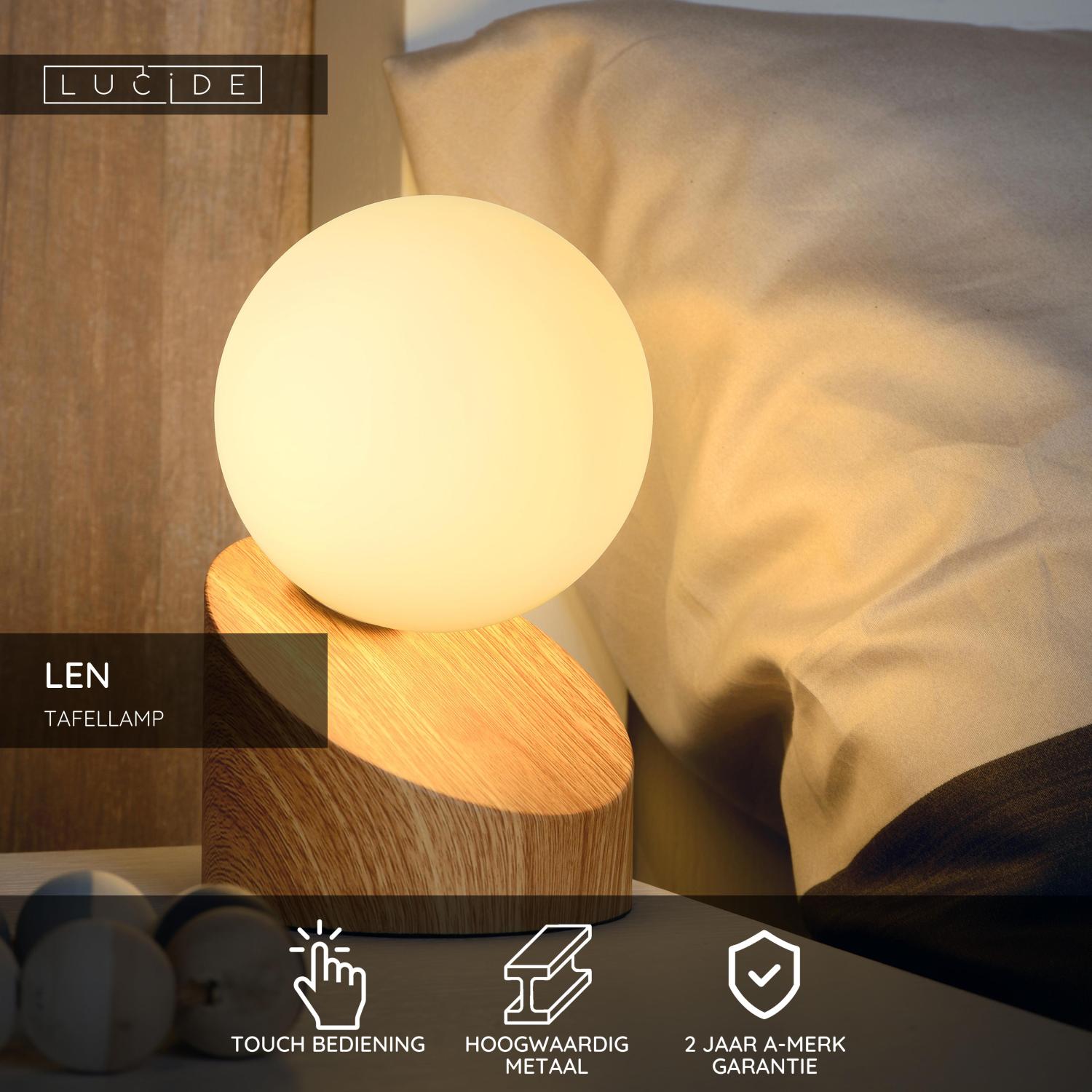 LEN - Tafellamp - Ø 10 cm - 1xG9 - Lichte houtlook