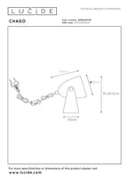 CHAGO - Tafellamp - 1xE14 - Wit