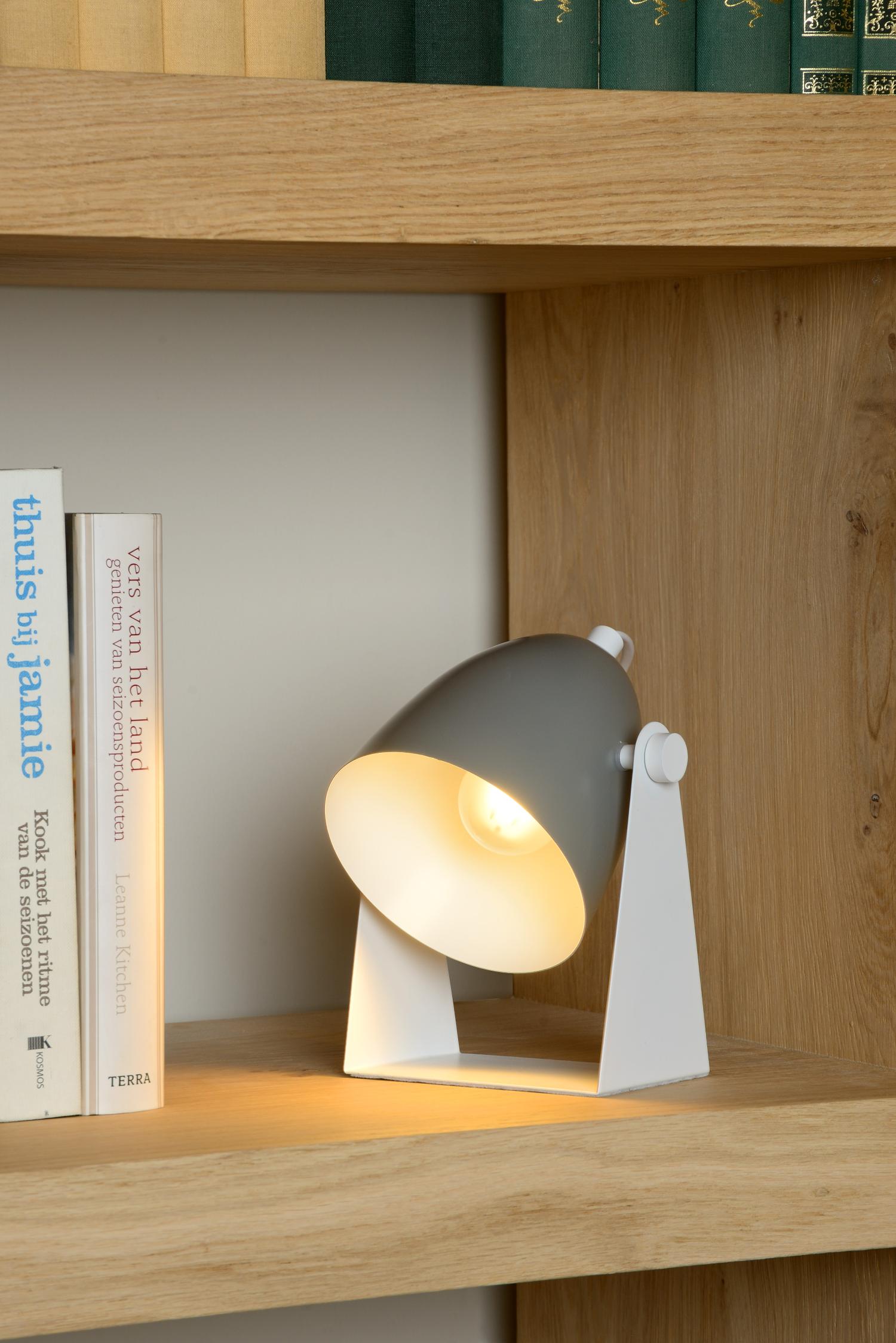CHAGO - Lampe de table - 1xE14 - Gris