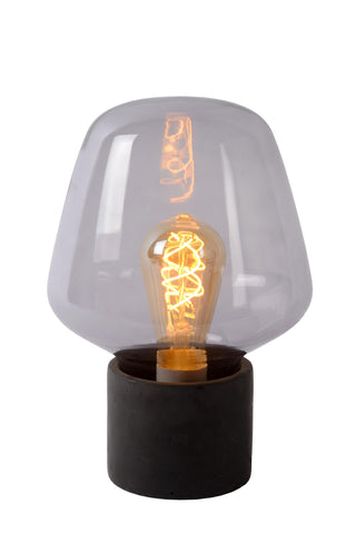 BECKY - Lampe de table - Ø 20 cm - 1xE27 - Fumé