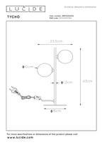TYCHO - Lampe de table - 2xG9 - Or mat / Laiton