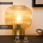 MALOTO - Lampe de table - Ø 20 cm - 1xE27 - Ambre