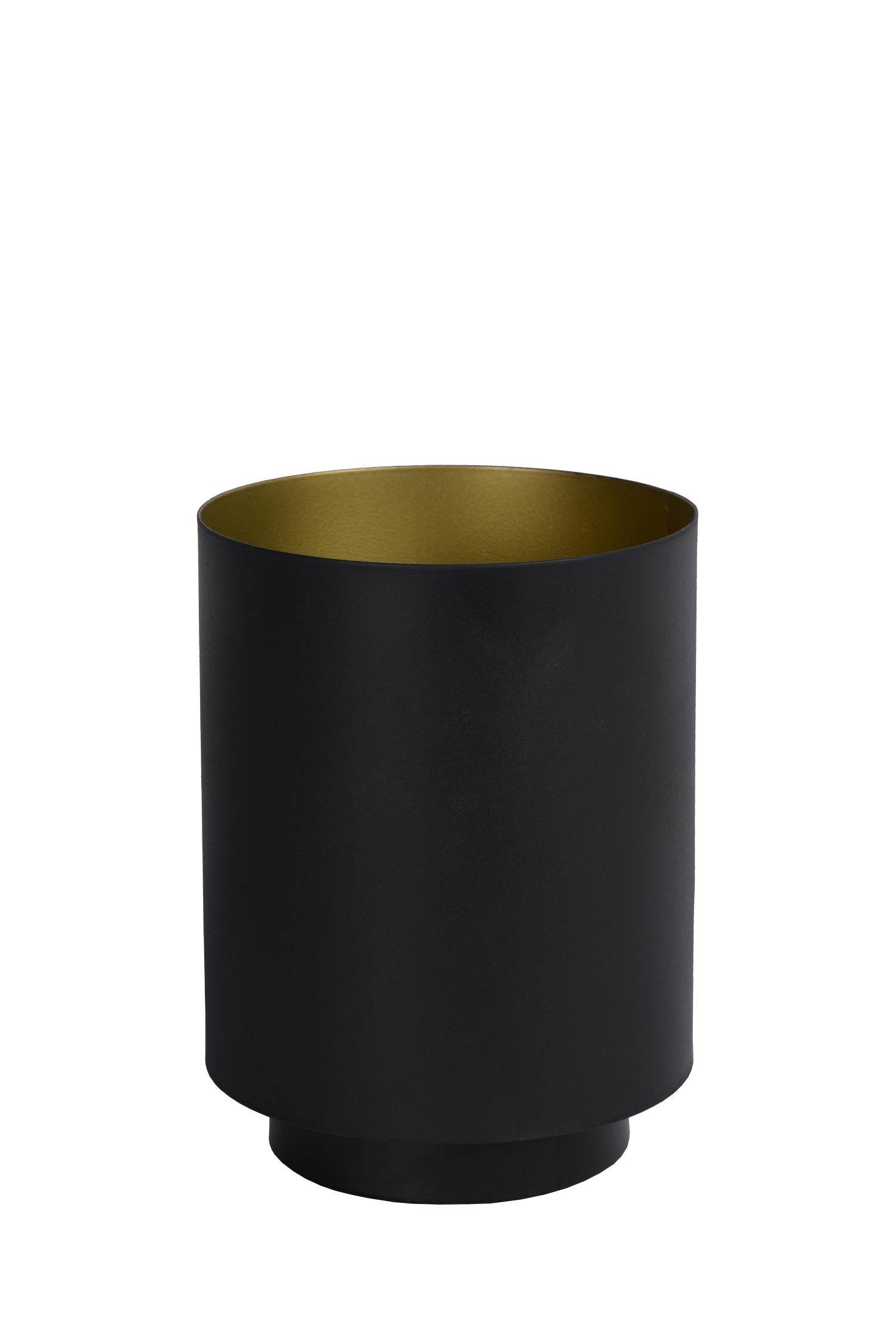 SUZY - Lampe de table - Ø 12 cm - 1xE14 - Noir