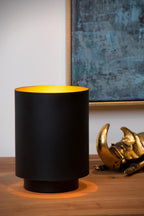 SUZY - Lampe de table - Ø 12 cm - 1xE14 - Noir