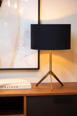 TONDO - Lampe de table - Ø 30 cm - 1xE27 - Or mat / Laiton