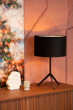 TONDO - Tafellamp - Ø 30 cm - 1xE27 - Zwart