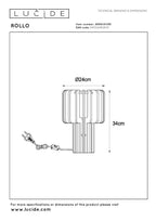 ROLLO - Table lamp - 1xE27 - Terracotta