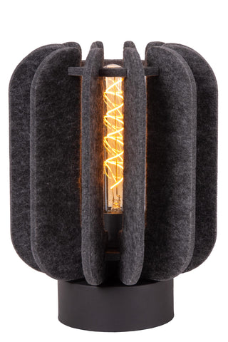 RAFAL - Lampe de table - Ø 23 cm - 1xE27 - Gris
