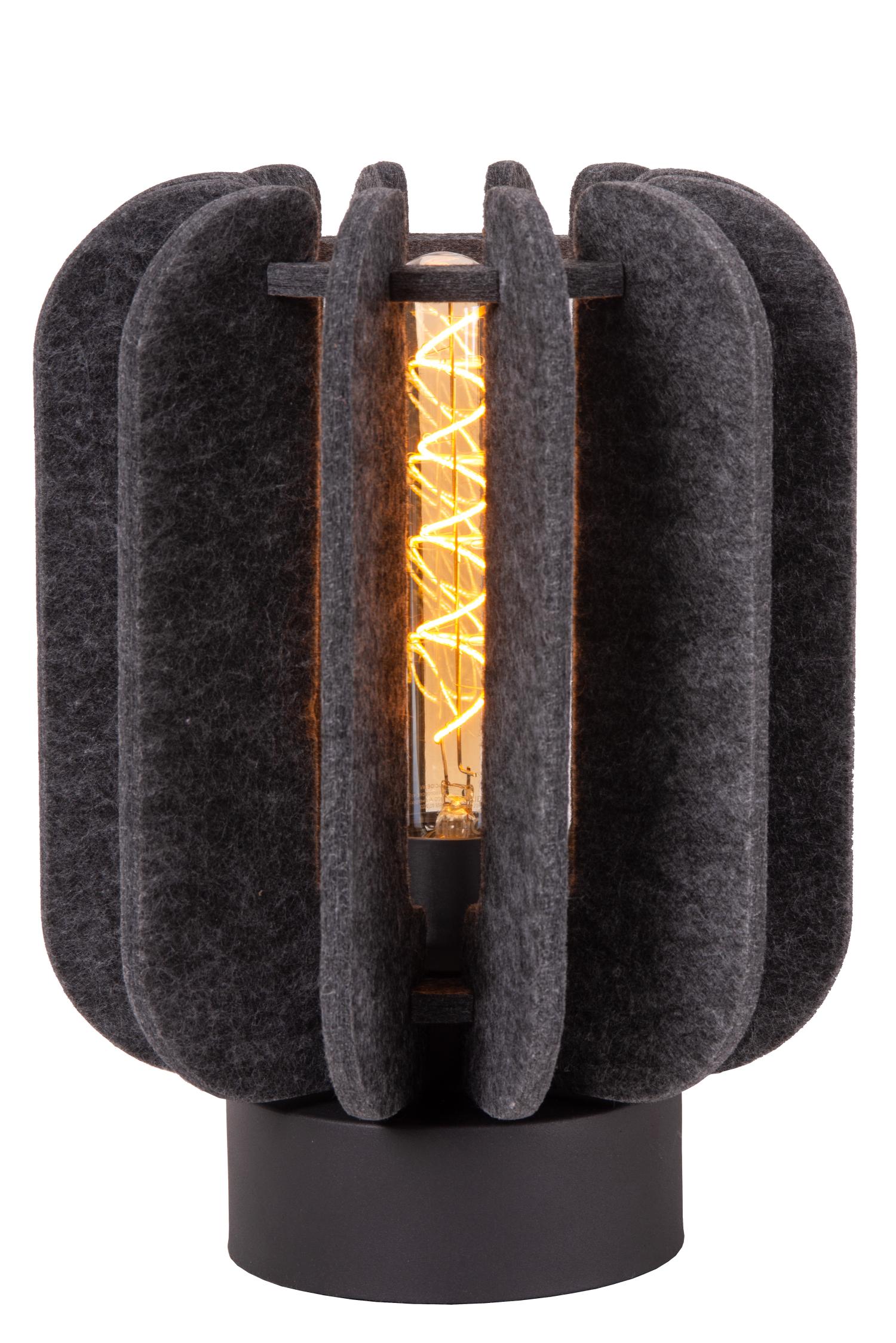 RAFAL - Lampe de table - Ø 23 cm - 1xE27 - Gris