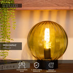 MONSARAZ - Tafellamp - Ø 25 cm - 1xE27 - Groen