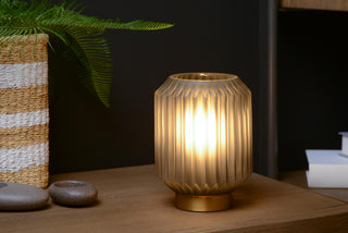 SUENO - Lampe de table - Ø 13 cm - 1xE14 - Gris