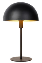 SIEMON - Lampe de table - Ø 25 cm - 1xE14 - Noir