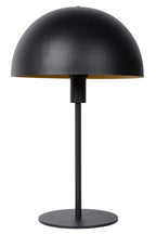 SIEMON - Lampe de table - Ø 25 cm - 1xE14 - Noir