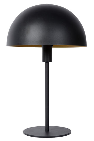 SIEMON - Lampe de table - Ø 25 cm - 1xE14 - Noir