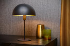 SIEMON - Lampe de table - Ø 25 cm - 1xE14 - Noir