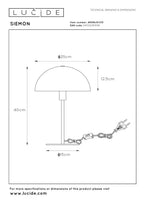 SIEMON - Table lamp - Ø 25 cm - 1xE14 - Green