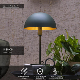 SIEMON - Table lamp - Ø 25 cm - 1xE14 - Green