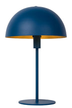 SIEMON - Lampe de table - Ø 25 cm - 1xE14 - Bleu