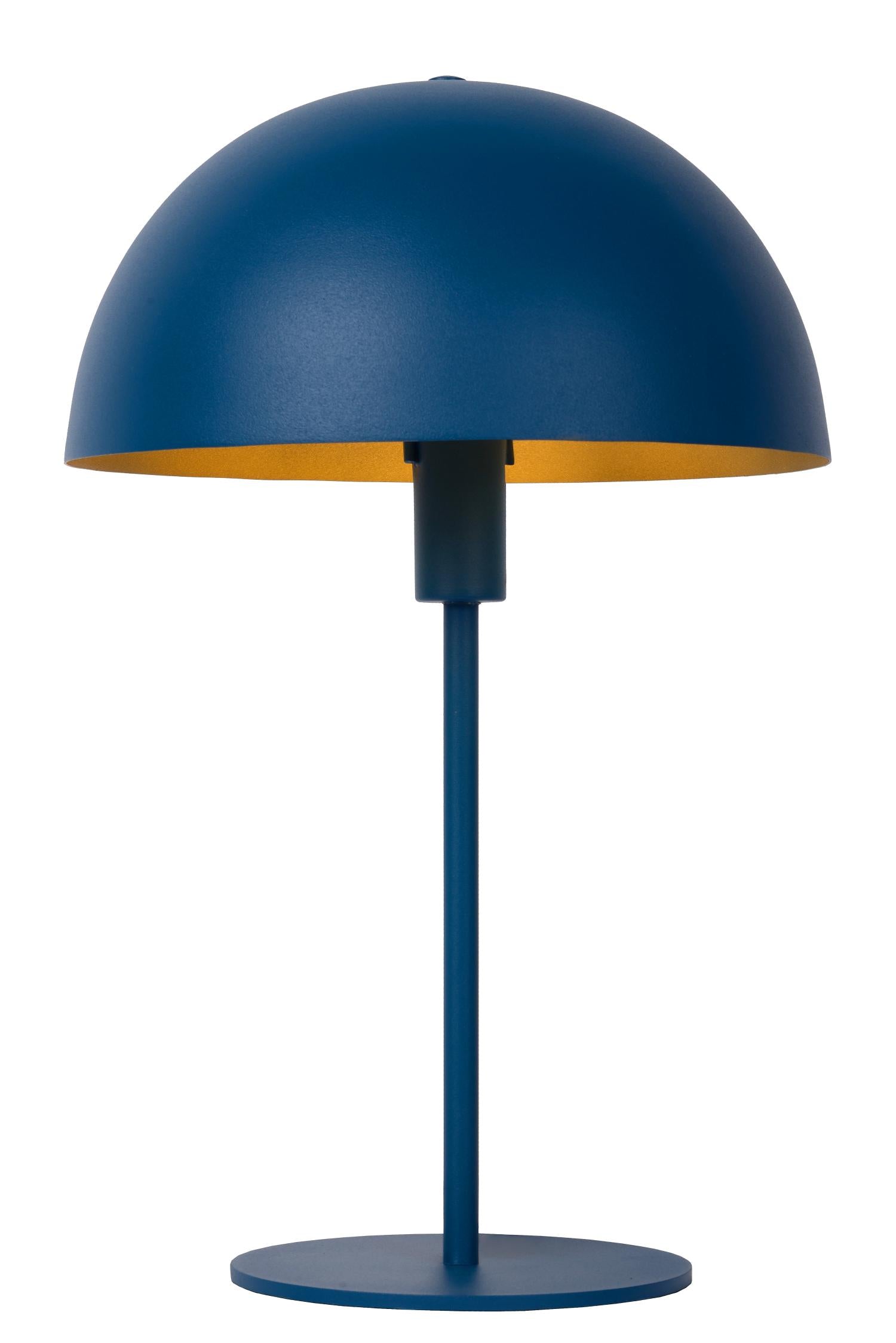 SIEMON - Lampe de table - Ø 25 cm - 1xE14 - Bleu